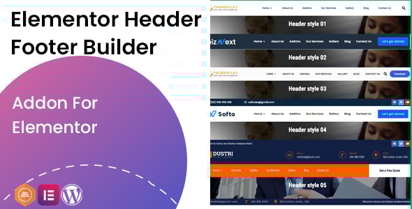 Elementor Header Footer Builder - Addon - CodeCanyon Item for Sale