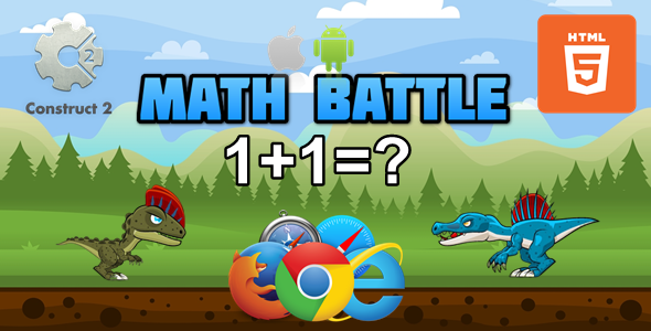 Math Battle - Educational Game HTML5 (.Capx) - CodeCanyon Item for Sale