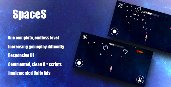 SpaceS - Complete Unity Game - CodeCanyon Item for Sale