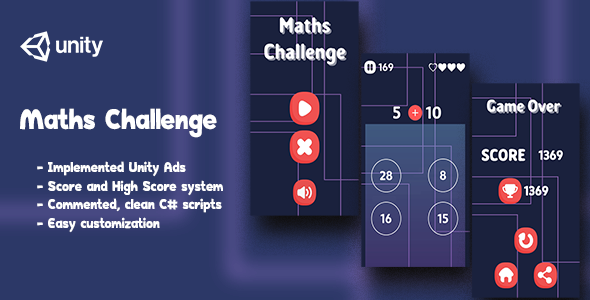 Maths Challenge - Complete Unity Game - CodeCanyon Item for Sale