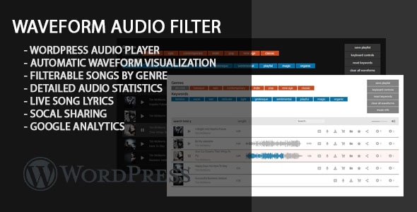 Waveform Audio Filter - CodeCanyon Item for Sale