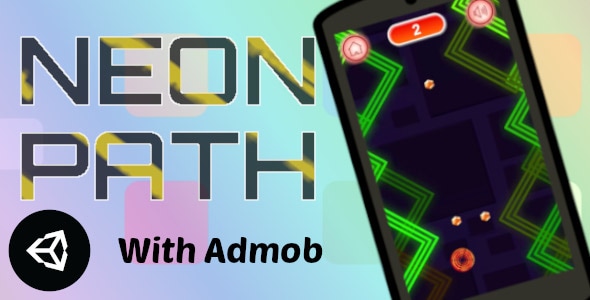 Neon Path Colorful Game | Unity Project With Admob Ad for Android and iOS - CodeCanyon Item for Sale