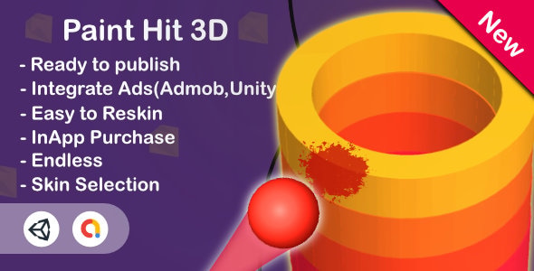 Paint Hit 3D (Unity Game+Admob+iOS+Android) - CodeCanyon Item for Sale