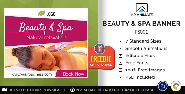 Professional Services | Beauty & Spa Banner (PS001) - CodeCanyon Item for Sale