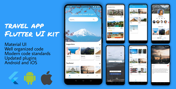 Flutter Travel App for Tourism - CodeCanyon Item for Sale