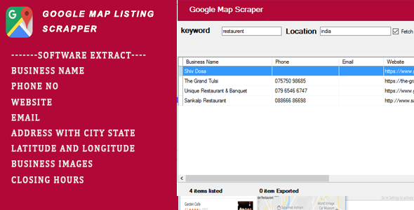 Google Map Scrapper Listing - CodeCanyon Item for Sale