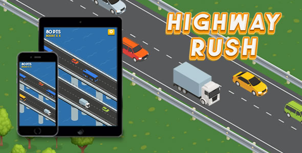 Highway Rush - HTML5 Game - CodeCanyon Item for Sale