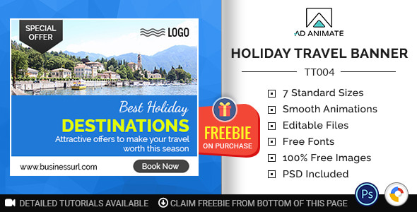 Tour & Travel | Holiday Travel Banner (TT004) - CodeCanyon Item for Sale
