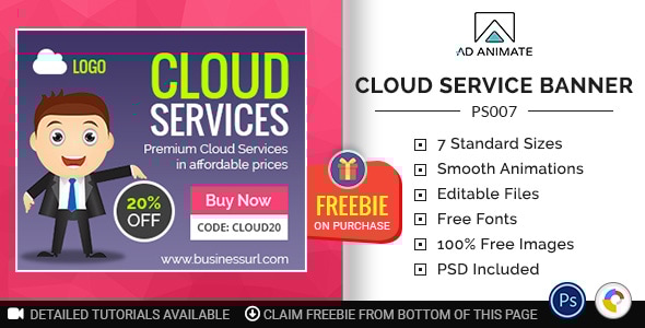 Professional Services | Cloud Service Banner (PS007) - CodeCanyon Item for Sale