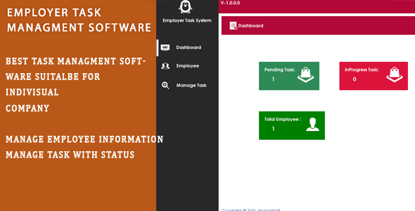 HR Employer Task Management Software - CodeCanyon Item for Sale