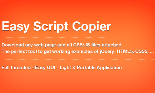 Easy Script Copier - Extract HTML, CSS and JS ! by ilovemypony | CodeCanyon