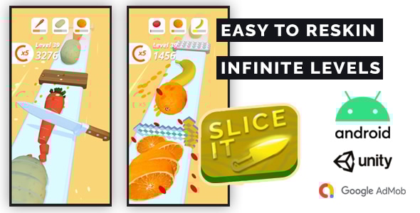Perfect Slice 3D - Complete Unity Game + Admob - CodeCanyon Item for Sale