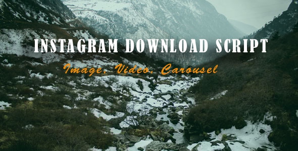 Instagram Downloader with Source Code - CodeCanyon Item for Sale