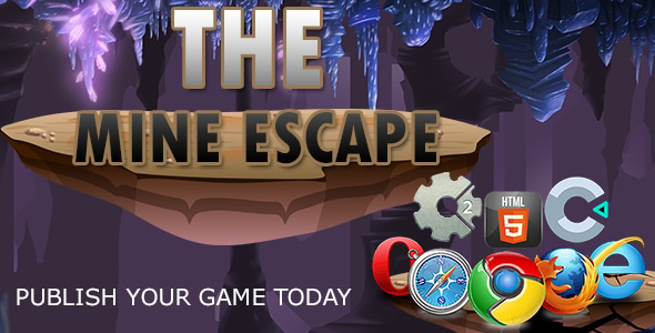 The Mine Escape - | HTML5 Construct 2 and Construct 3 - CodeCanyon Item for Sale