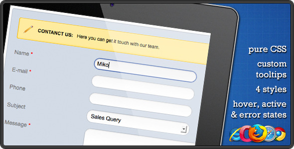 CSS Contact Form - CodeCanyon Item for Sale