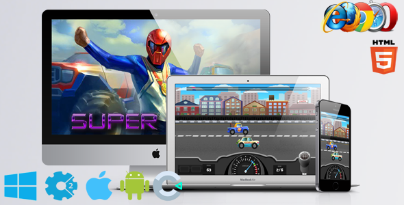 Super Drag HTML5 Game - CodeCanyon Item for Sale