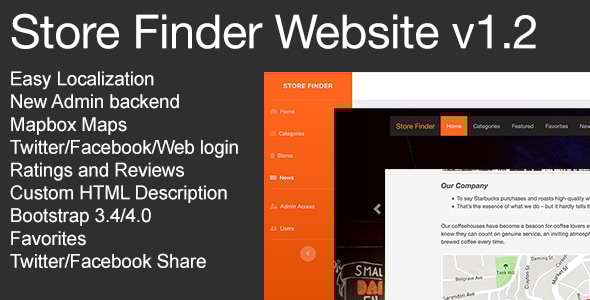 Store Finder Admin + Website v1.2 - CodeCanyon Item for Sale