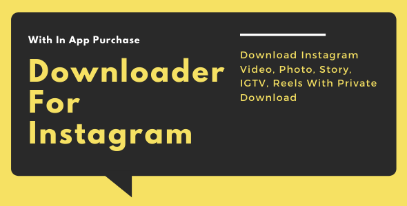 Instagram Downloader - Download Instagram Video, Photo, IGTV, Reels, Story - CodeCanyon Item for Sale