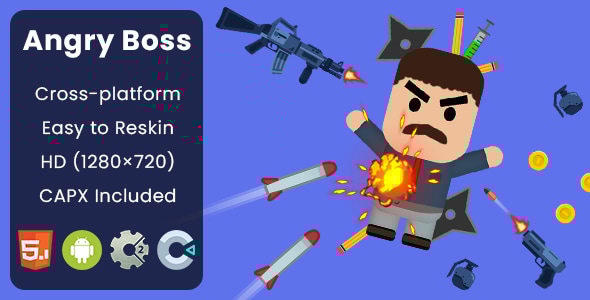 Angry Boss - HTML5 Game | Construct 2 & Construct 3 - CodeCanyon Item for Sale