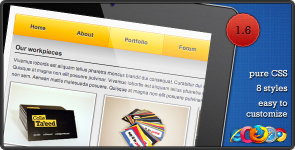CSS Navigation Menu - CodeCanyon Item for Sale