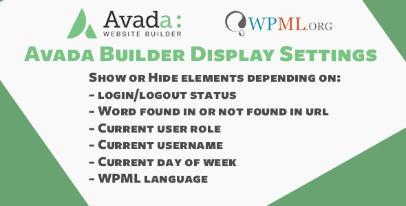 Avada Fusion Builder Display Settings - CodeCanyon Item for Sale