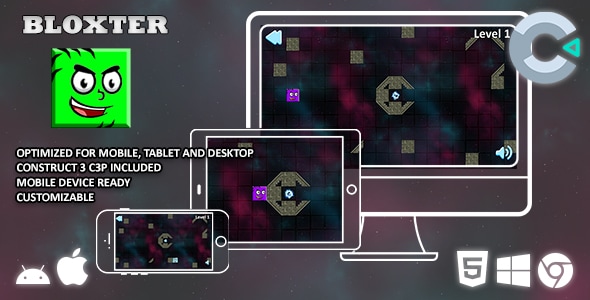 Bloxter - Construct 3 Game - CodeCanyon Item for Sale