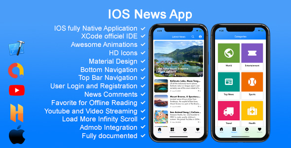 IOS News App - CodeCanyon Item for Sale