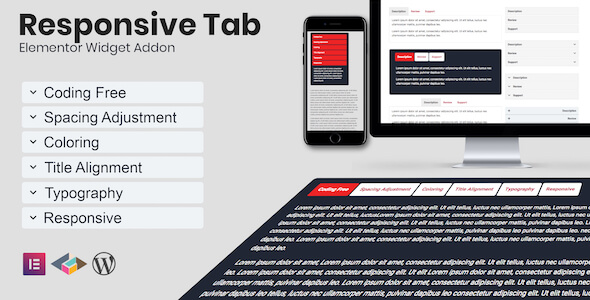 Responsive Tab Elementor Addon Plugin - CodeCanyon Item for Sale