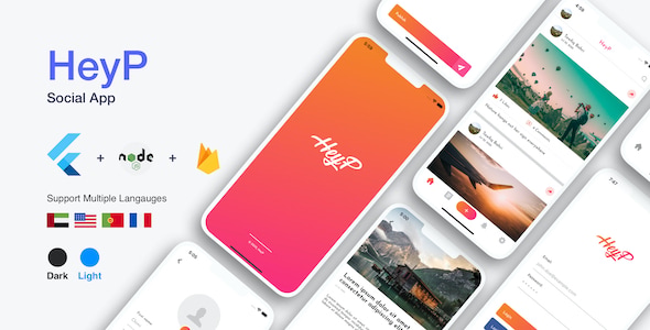 HeyP - Flutter Social App - CodeCanyon Item for Sale