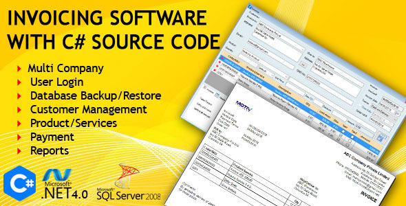 Invoicing Software with C# Source Code by CybisTech | CodeCanyon