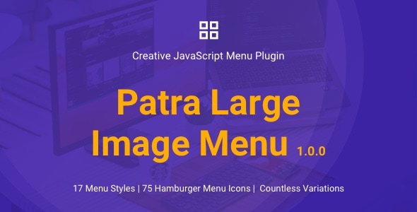 Patra Large Image Menu | JavaScript Menu Plugin - CodeCanyon Item for Sale