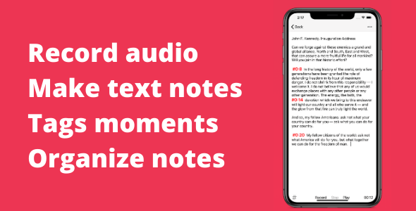 Audio Notes: Voice Recorder - CodeCanyon Item for Sale
