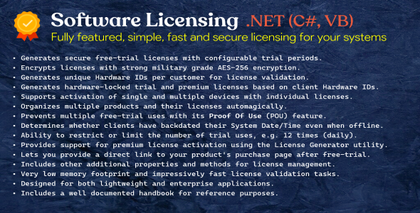 Software Licensing | TrialMaker + License Generator - CodeCanyon Item for Sale