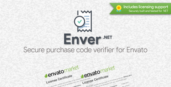 Enver - Envato Purchase Code Verifier + Licenser - CodeCanyon Item for Sale
