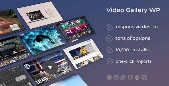 Video Gallery WordPress Plugin /w YouTube, Vimeo, Facebook pages - CodeCanyon Item for Sale