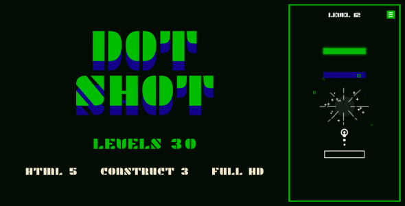 Dot Shot - HTML5 Game (Construct3) - CodeCanyon Item for Sale