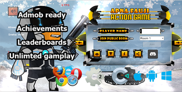 Super Strike Online Multiplayer, HTML5 game (Construct 2/ Construct 3) - CodeCanyon Item for Sale