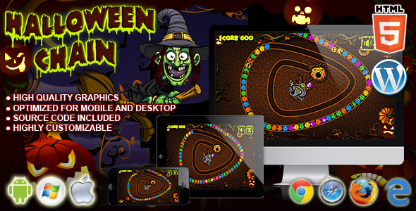 Halloween Chain - HTML5 Game - CodeCanyon Item for Sale