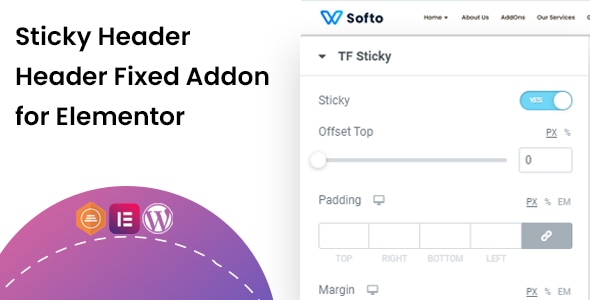 Sticky Header, Header Fixed addon for Elementor - CodeCanyon Item for Sale