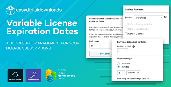 EDD Variable License Expiration Dates - CodeCanyon Item for Sale