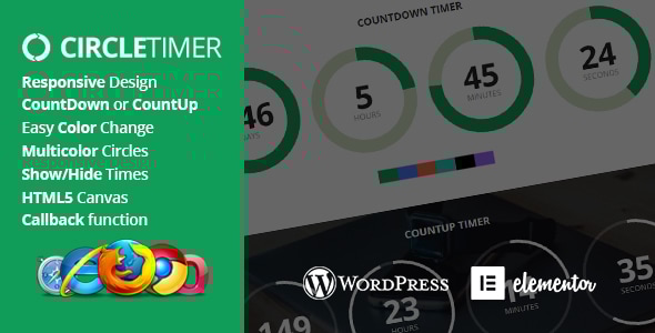 CircleTimer - Addon for Elementor - CodeCanyon Item for Sale