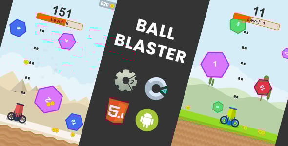 Ball Blaster - HTML5 Game | Construct 2 + Construct 3 - CodeCanyon Item for Sale
