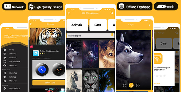 4k PRO Offline Wallpaper 2022 - AdMob & Native Ads - CodeCanyon Item for Sale