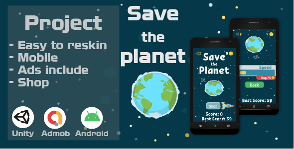 Save The Planet AdMob+ - CodeCanyon Item for Sale