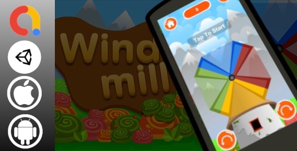 Windmill Unity Casual Game Project with Admob ad for Android and iOS - CodeCanyon Item for Sale