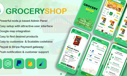 GroceryShop, Grocery, Food, E-commerce Application with Node.js Backend ...