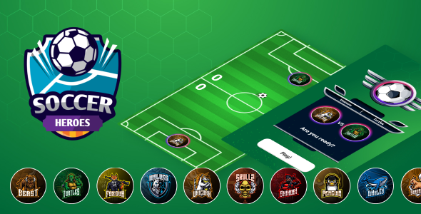 Soccer Heroes - HTML5 Game (Construct 3) - CodeCanyon Item for Sale