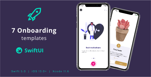 7 Onboarding Screens in SwiftUI templates - CodeCanyon Item for Sale