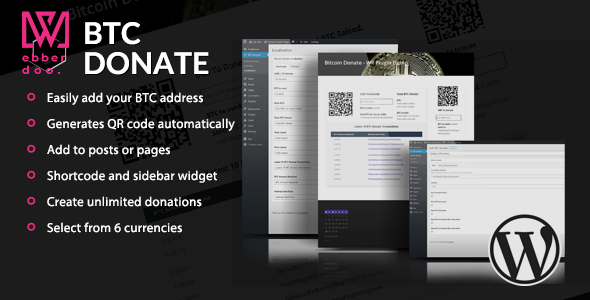 Bitcoin Donate - A WordPress Plugin - CodeCanyon Item for Sale