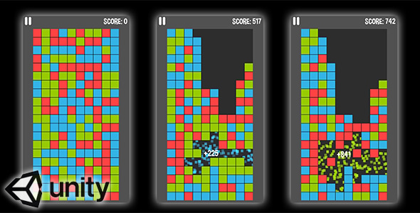Color Blocks (Unity Source Code) - brain teaser puzzle game - CodeCanyon Item for Sale